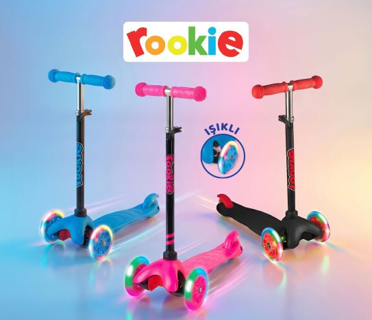 Rookie IŞIKLI SCOOTER 3 TEKERLEKLİ
