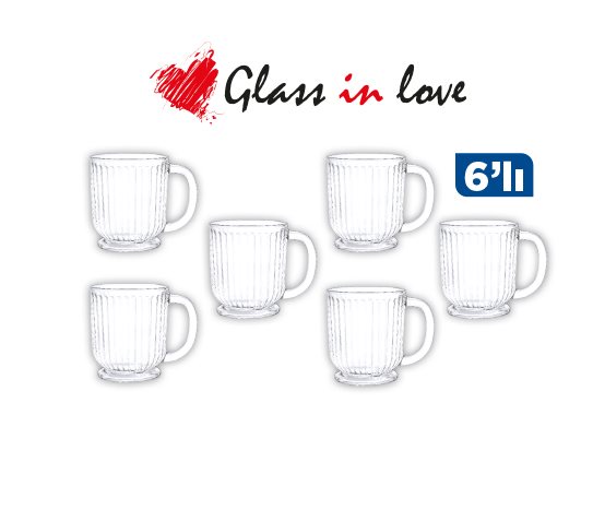 GLASS IN LOVE Cam Kupa Seti