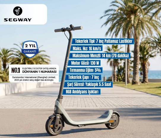 SEGWAY ELEKTRİKLİ ÇOCUK SCOOTER C2 Lite DE