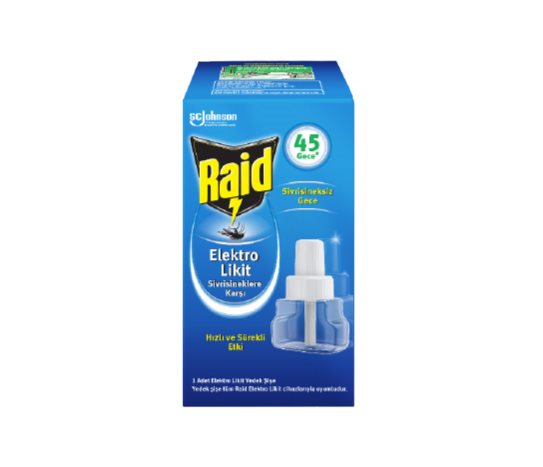 Raid 45 Gece Ayarlanabilir Elektrolikit Yedek Şişe