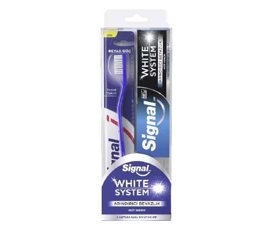 Signal White System Arındıcı Diş Macunu 75 ml + Diş Fırçası