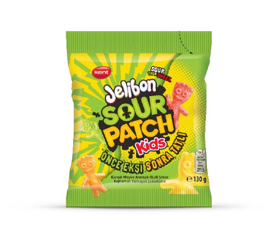 Jelibon Sour Patch Kids Karışık Meyve Aromalı Ekşili Yumuşak Şeker