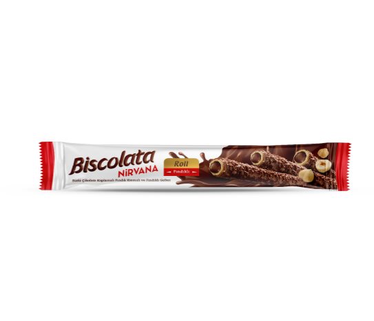 Biscolata Nirvana Roll Sütlü Çikolata Kaplamalı Rulo Gofret