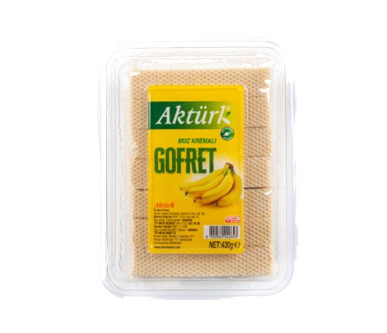 Aktürk Muzlu Kremalı Gofret