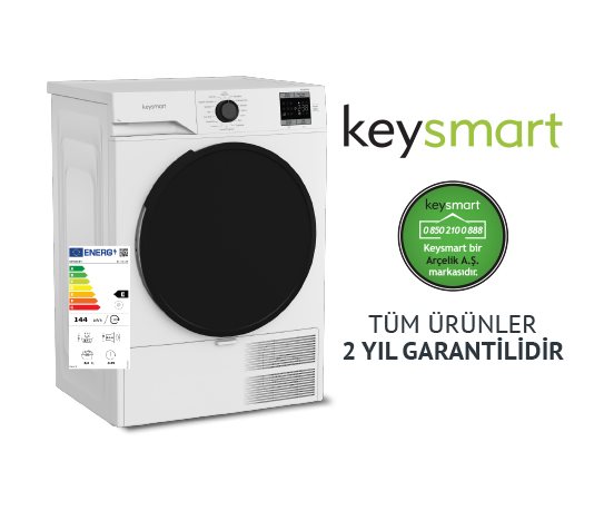 Keysmart 8 KG ÇAMAŞIR KURUTMA MAKİNESİ KEY 80 KM
