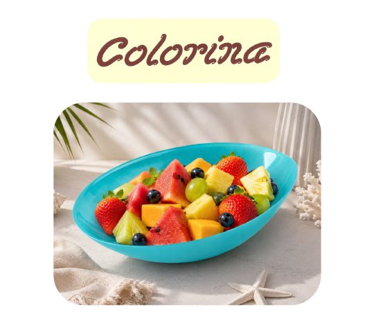 Colorina Kayık Gondol Servis Tabağı ~ 32 cm