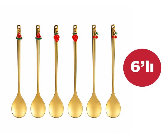 Gold Uzun Tatlı Kaşığı