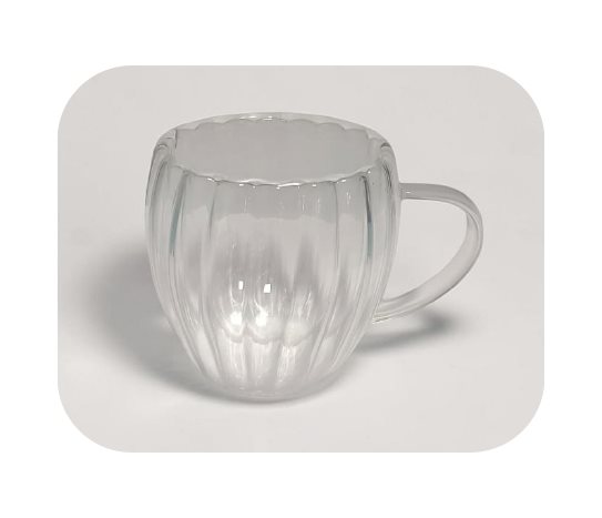 Cam Gravürlü Borosilikat Kupa ~250 ml