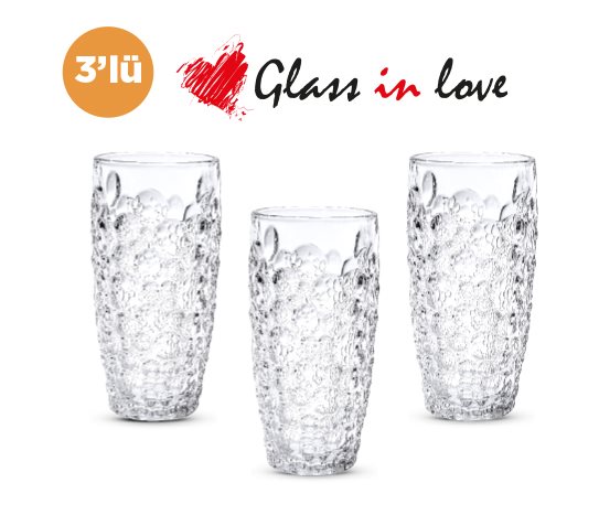Glass in Love Cam Meşrubat Bardağı ~310 ml