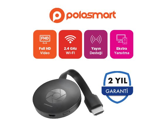 Polosmart Kablosuz HDMI Ses ve Görüntü Aktarıcı PSH09