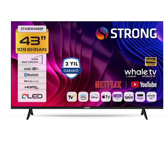 Strong 43 İnç Whaleos 10 Full HD TV ST43EW4000F