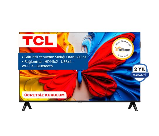 TCL 32 İNÇ FULL HD QLED ANDROİD TV 32S5K
