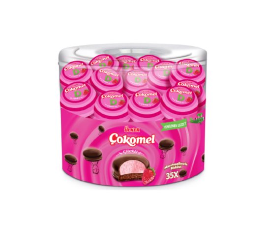 Çokomel Çilekli Marshmallowlu Bisküvi