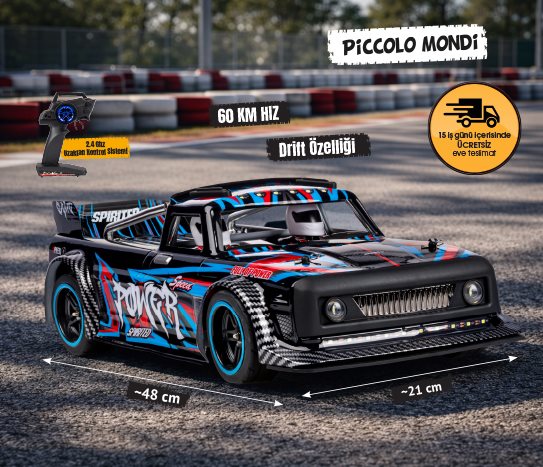 Picolo Mondi KUMANDALI YÜKSEK HIZLI SPOR ARABA