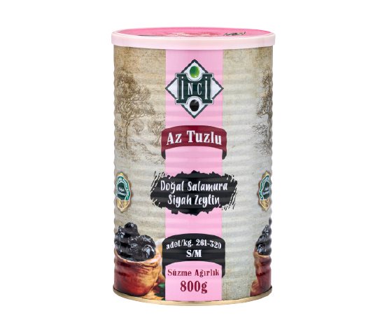 İnci Az Tuzlu Siyah Zeytin