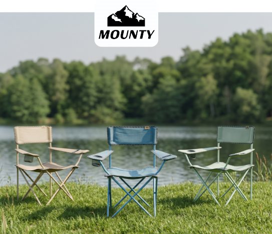 Mounty RENKLİ LÜKS KAMP SANDALYESİ