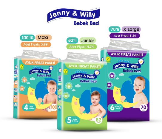 Jenny Willy Bebek Bezi Aylık Paket