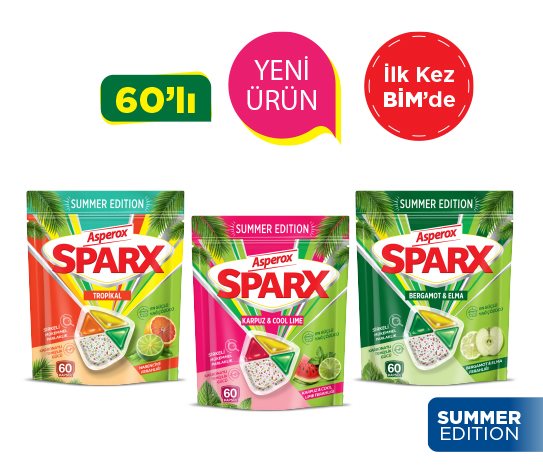 ASPEROX SPARX BULAŞIK MAKİNESİ KAPSÜL