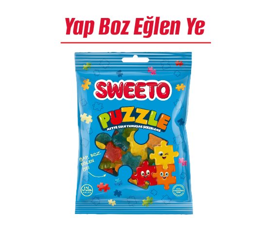 Sweeto Puzzle Meyve Sulu Yumuşak Şekerleme