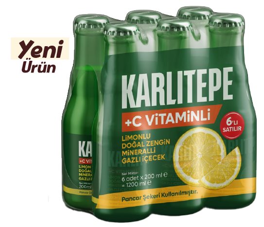 Karlıtepe LİMONLU C+ VİTAMİNLİ MADEN SUYU