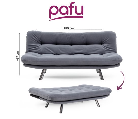 Pafu HİPPO ÜÇLÜ YATAKLI KOLTUK