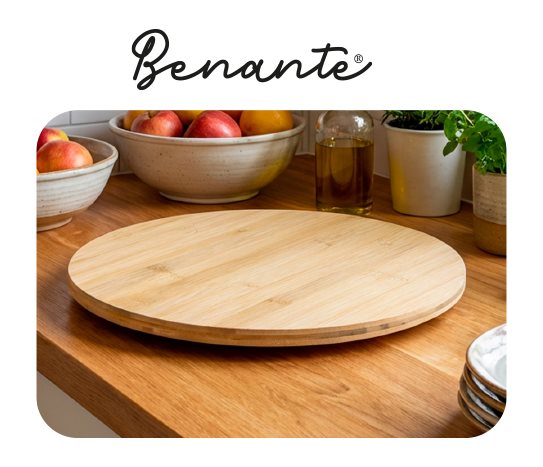 Benante Bambu Dönen Sunumluk ~25 cm