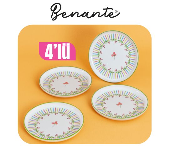 Benante Desenli Pasta Tabağı ~19,5 cm