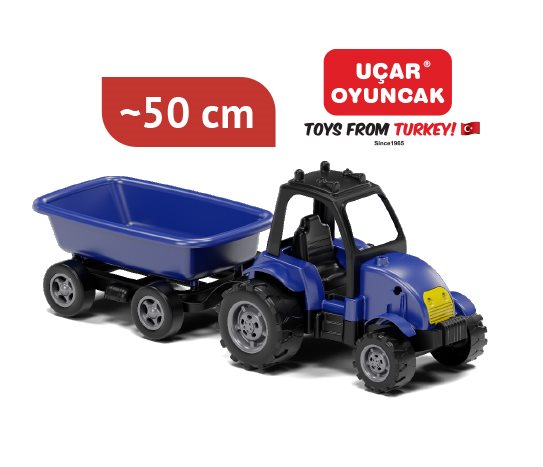 Uçar Oyuncak Oyuncak Römorklu Traktör
