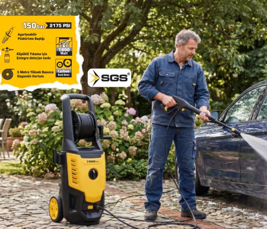 Sgs BASINÇLI YIKAMA MAKİNESİ