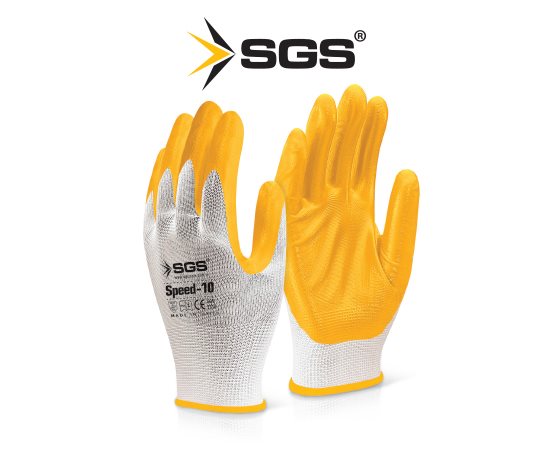 Sgs Speed Nitril Kaplı Örme Eldiven