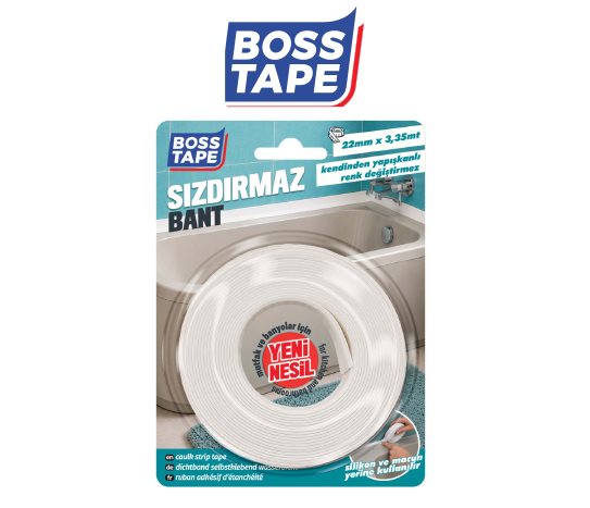 Boss Tape Lavabo Küvet Sızdırmazlık Bandı 22mmx3,35m
