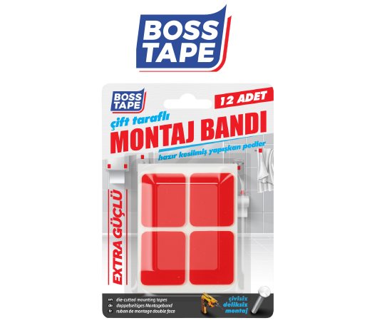 Boss Tape Çift Taraflı Montaj Bandı 25x30 mm