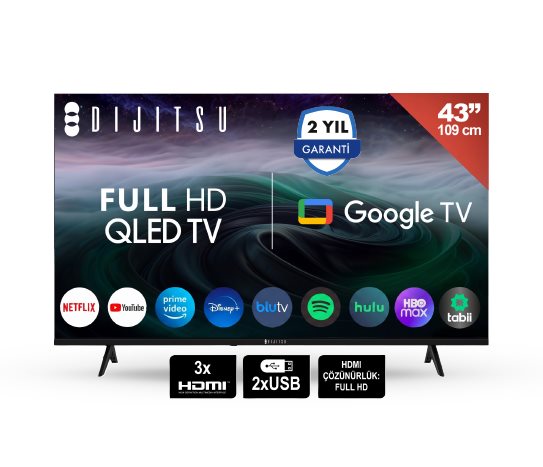 Dijitsu 43 İnç Full HD Qled Google TV DQ40000