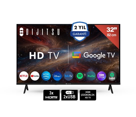 Dijitsu 32 İnç HD Google TV DG27000