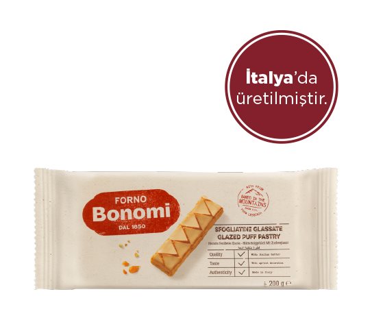 Forno Bonomi Şeker Kaplamalı Kayısı Soslu Milföy