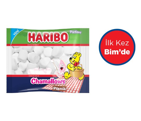 Haribo Chamallows Piknik Vanilya Aromalı Marshmallow
