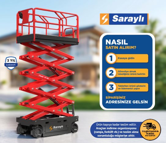 SARAYLI MAKASLI PLATFORM 12 METRE