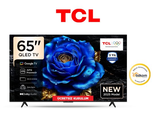 TCL 65 İNÇ 4K QLED HDR GOOGLE TV 65T61C
