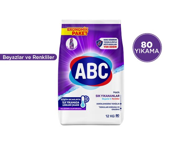ABC SIK YIKANANLAR TOZ DETERJAN