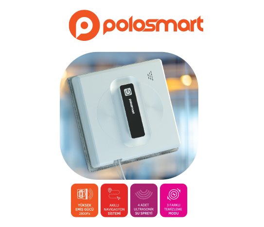 Polosmart KARE CAM TEMİZLEME ROBOTU PSH30