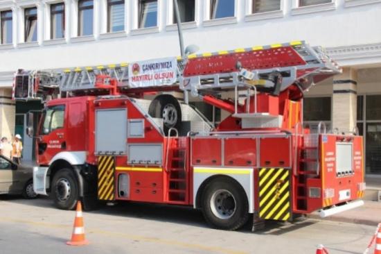 Çankırı İtfaiyesine 30 Metrelik Yeni Araç