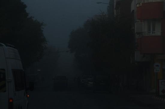 Kars - Erzurum Karayolunu Sis Kapladı