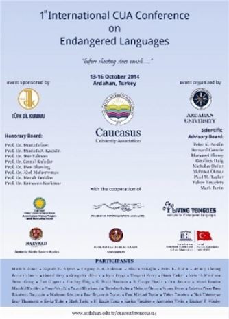 I.uluslararası Tehlike Altındaki Diller Konferansı Ardahan'da Yapılacak