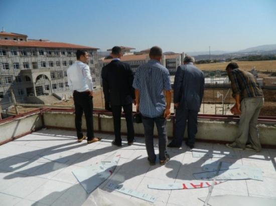 Kaymakam Aktürk Okul İnşaatlarını Denetledi