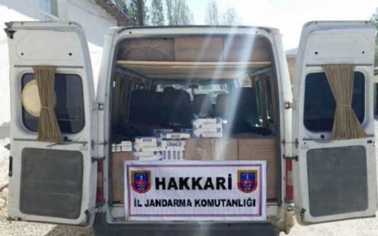 Hakkâri'de Gümrük Kaçağı 37 Bin Paket Sigara Ele Geçirildi