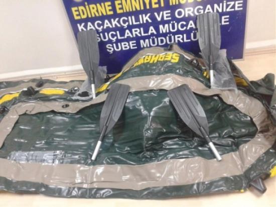 Edirne'de 22 Suriyeli Kaçak Göçmen Yakalandı