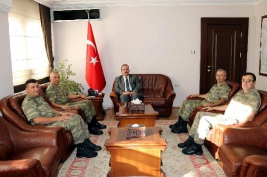 Korgeneral Barutcu'dan Vali Canbolat'a Ziyaret