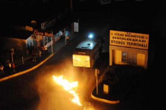 Cizre'de Olaylı 'kobani' Protestosu