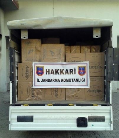 Yüksekova'da 70 Bin Paket Kaçak Sigara Ele Geçirildi