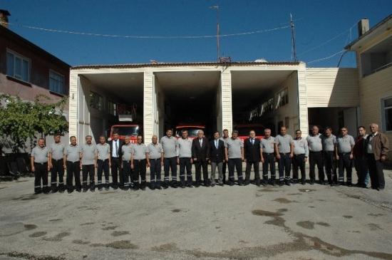 Kaymakam Akçay Ve Başkan Mutlu'dan İtfaiyecilere Ziyaret